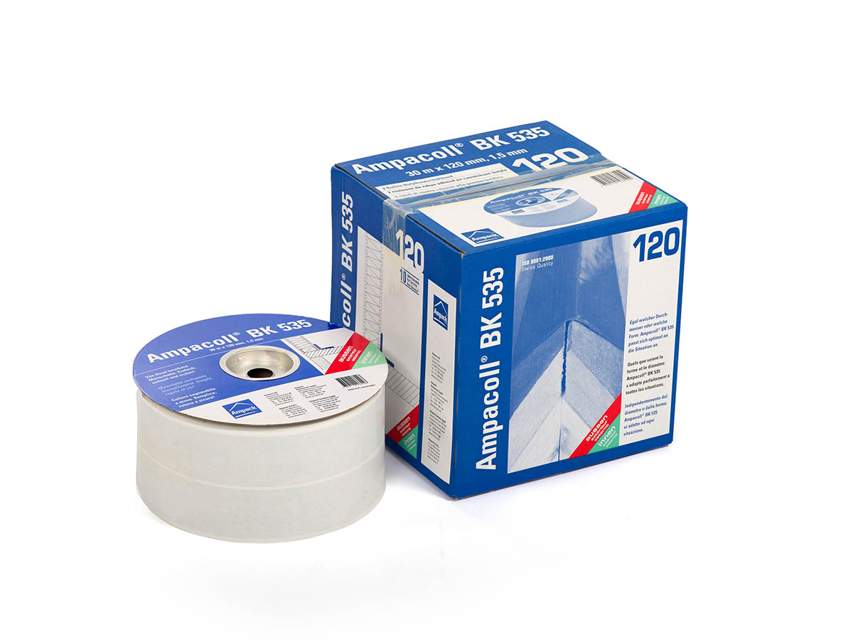 Ampacoll BK 535 120 mm Einseitig klebendes Butylkautschukband-Copy