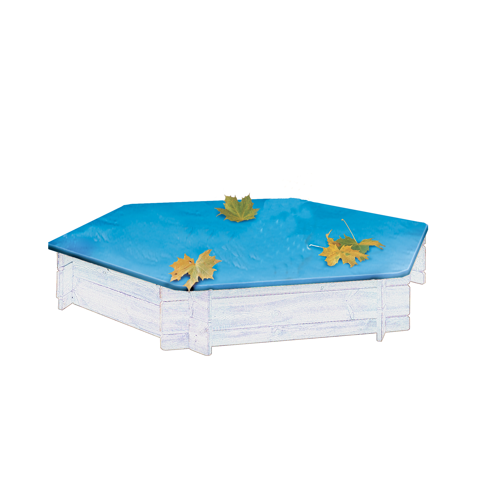 BEO Abdeckplane für 6 eckige Sandkästen