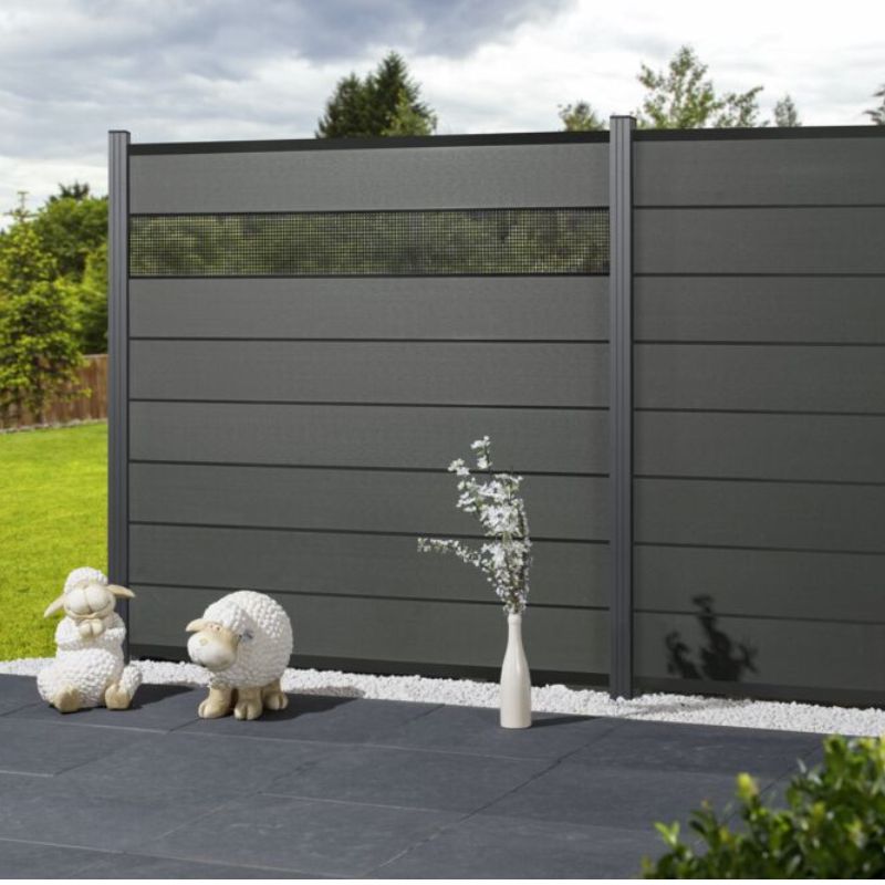 0600301066-72 WPC Sichtschutzzaun Donatus Ambiente