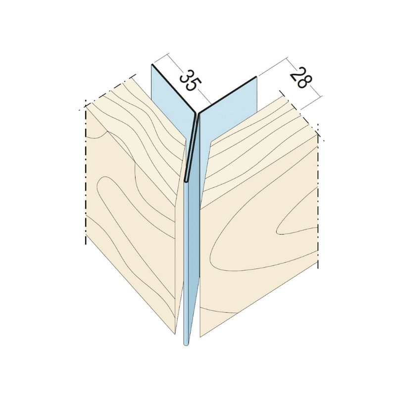 Fassadeneckprofil Außenecke Y-Form