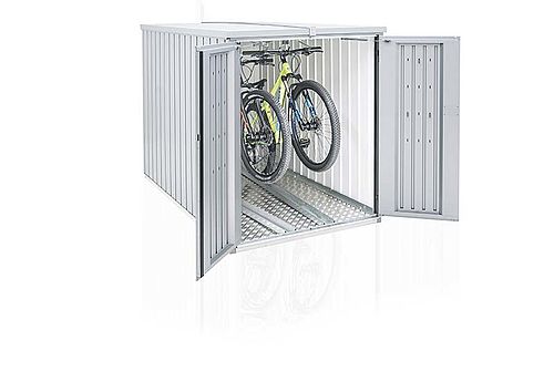 Biohort Fahrradgarage mit 2 Fahrradhängeschienen