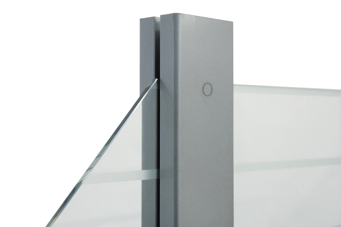 SYSTEM Klemmpfosten anthrazit