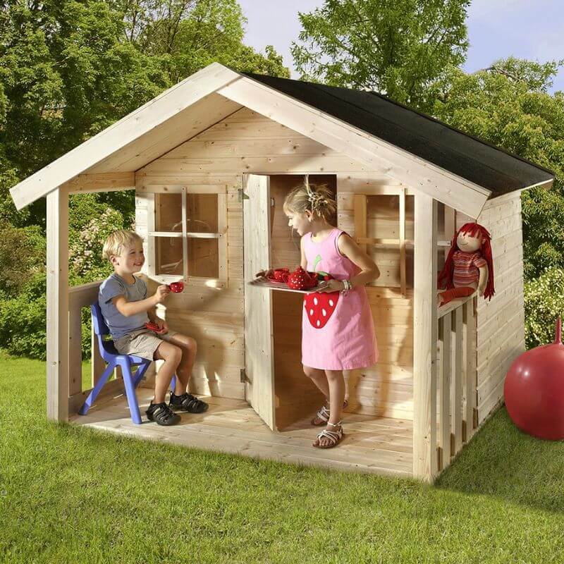 Kinderspielhaus Nick mit Veranda