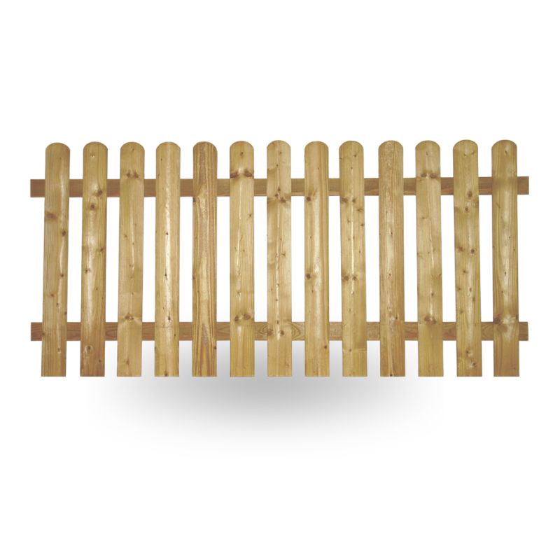 Vorgartenzaun  Holz gerade