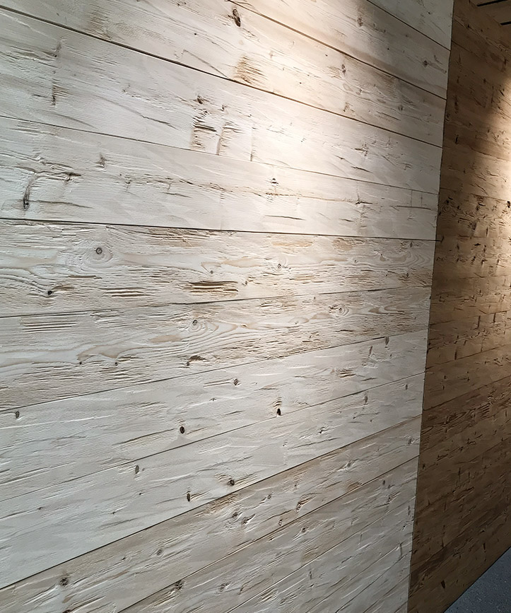 Blockwandschalung Fichte gehackt / gebürstet