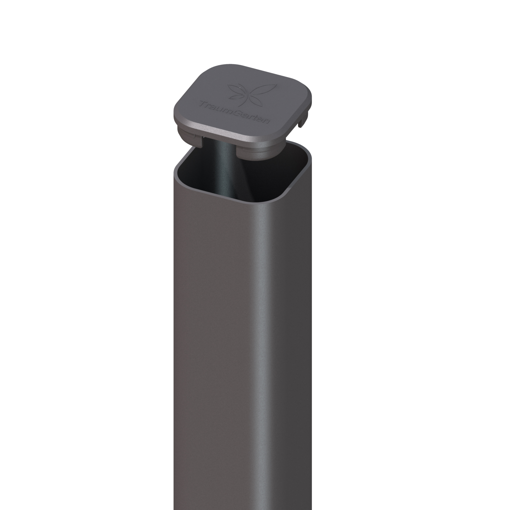 Metallpfosten anthrazit zum Einbetonieren