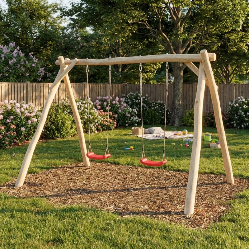 Doppelschaukel Robinie Ambiente