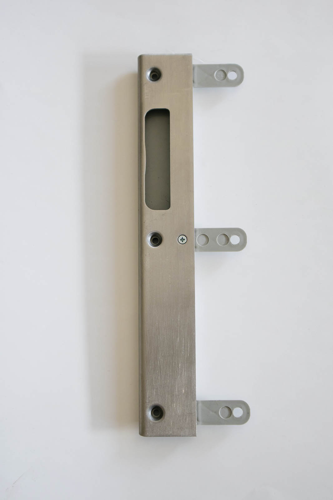 Einlochschließblech für Ganzglastüren