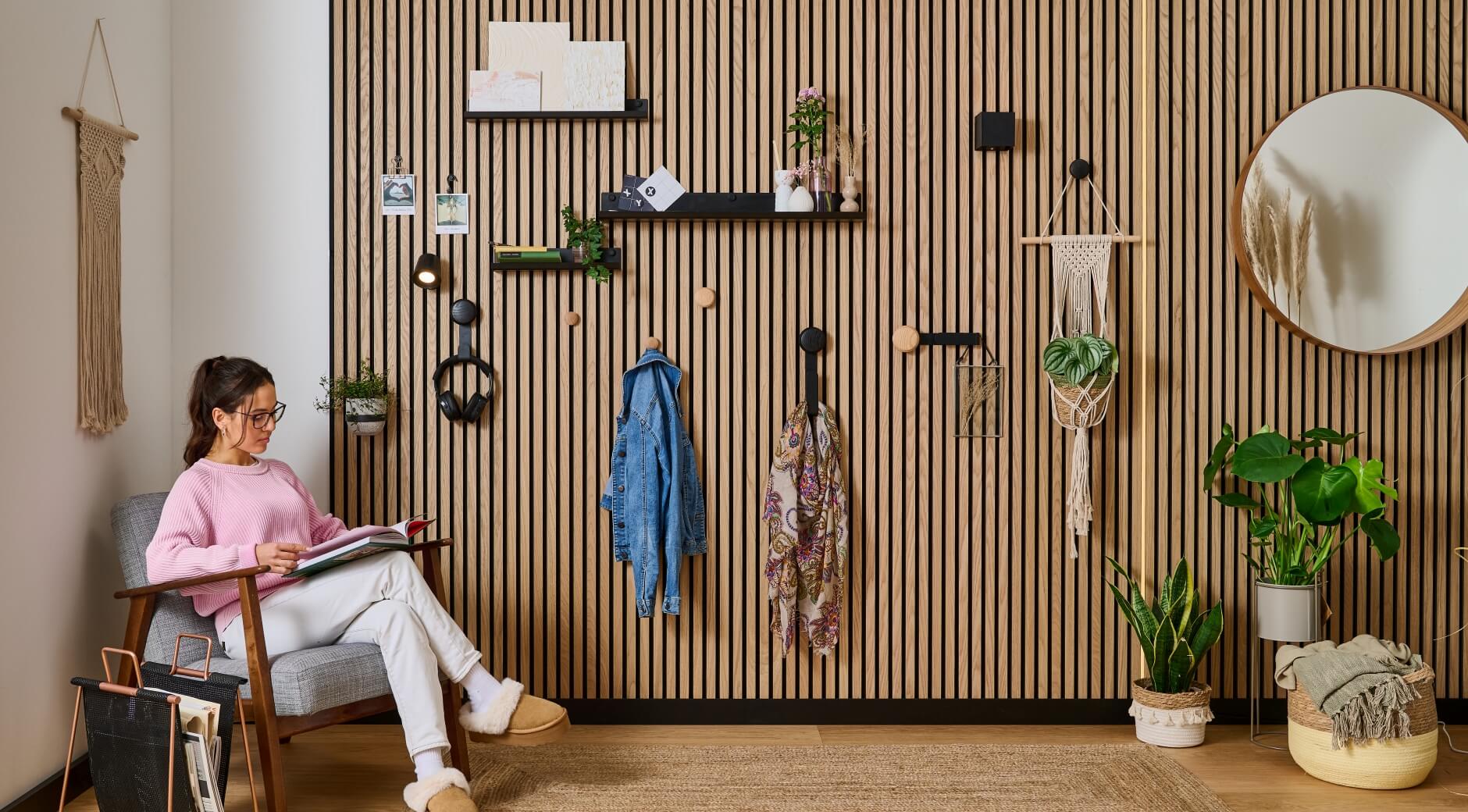 Garderobe Akustikpaneel