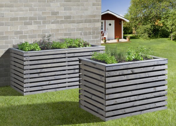 Hochbeet Rhombus grau