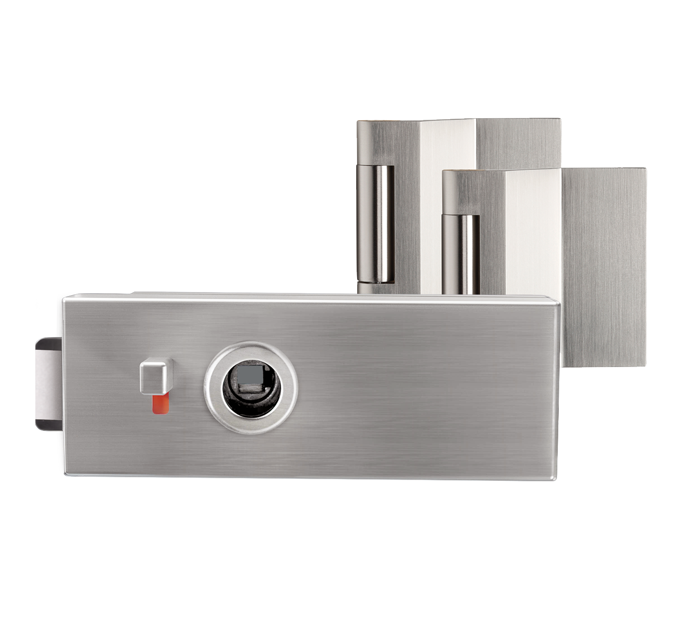 Glastürbeschlag Puristo S WC Edelstahl matt ohne Griff