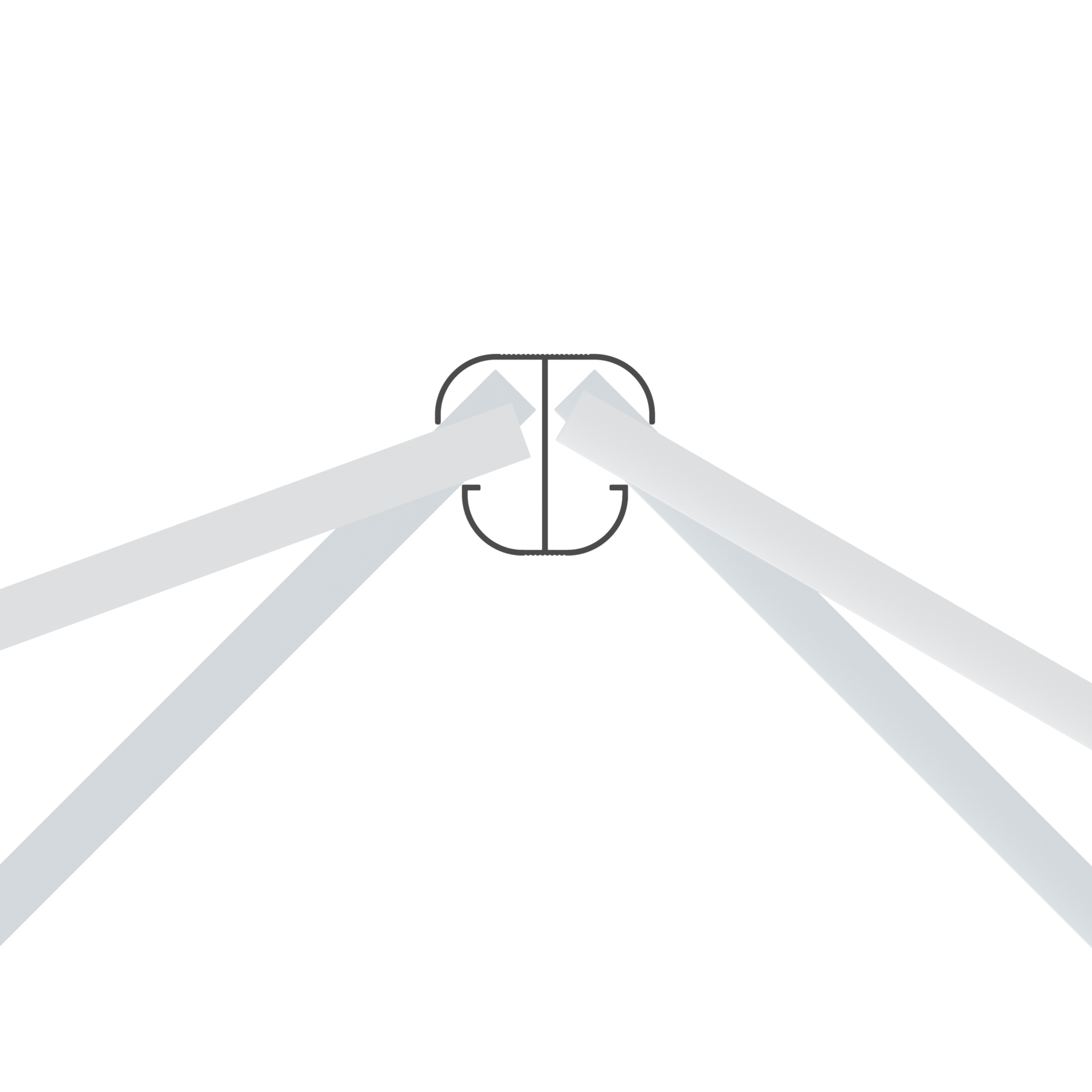 SYSTEM Eckpfosten basic silber aufschrauben
