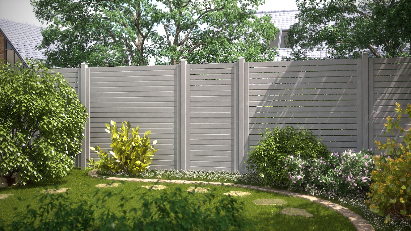 NEO DESIGN Sichtschutzelement grau