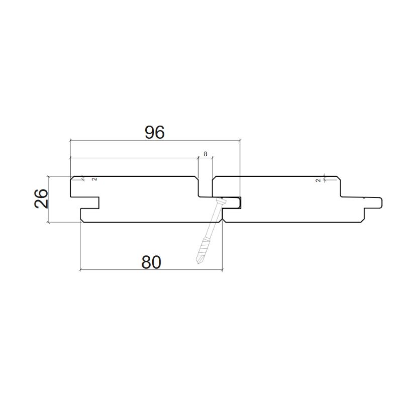 Easy Rhombus Vertikal Zeichnung