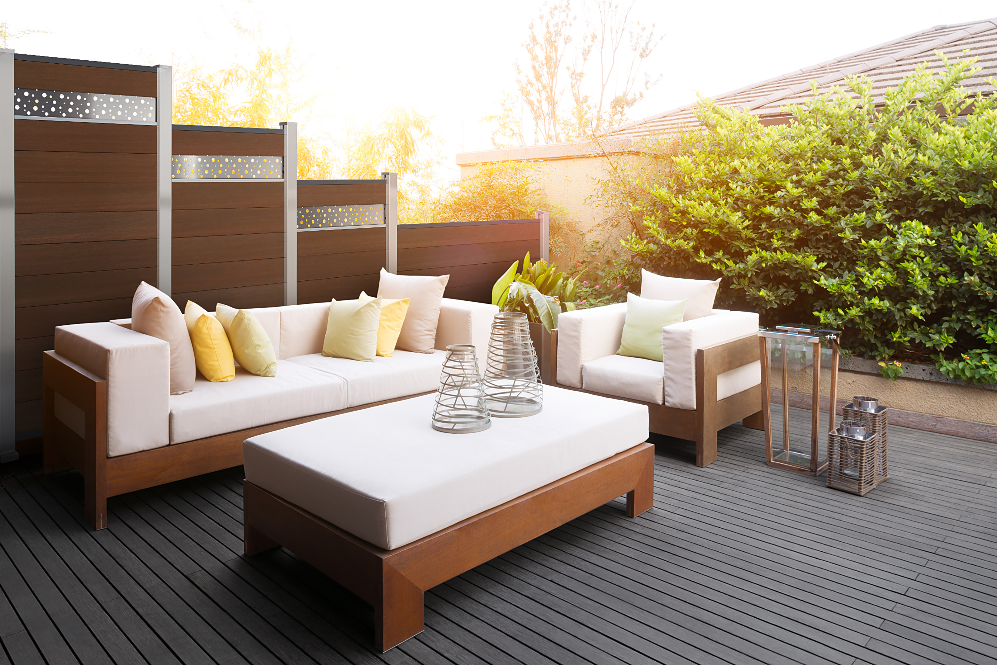 Sichtschutz SYSTEM WPC Platinum Einzelprofil