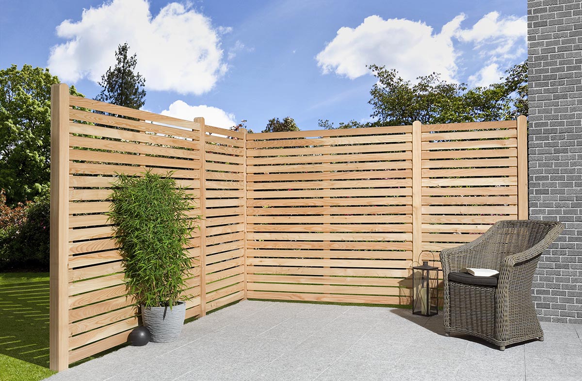 Holz Sichtschutzelement Bali