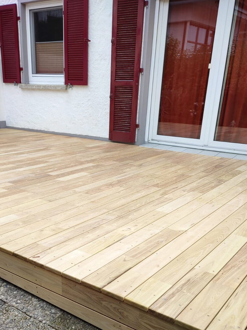 Terrassendielen Robinie 22x120mm keilgezinkt