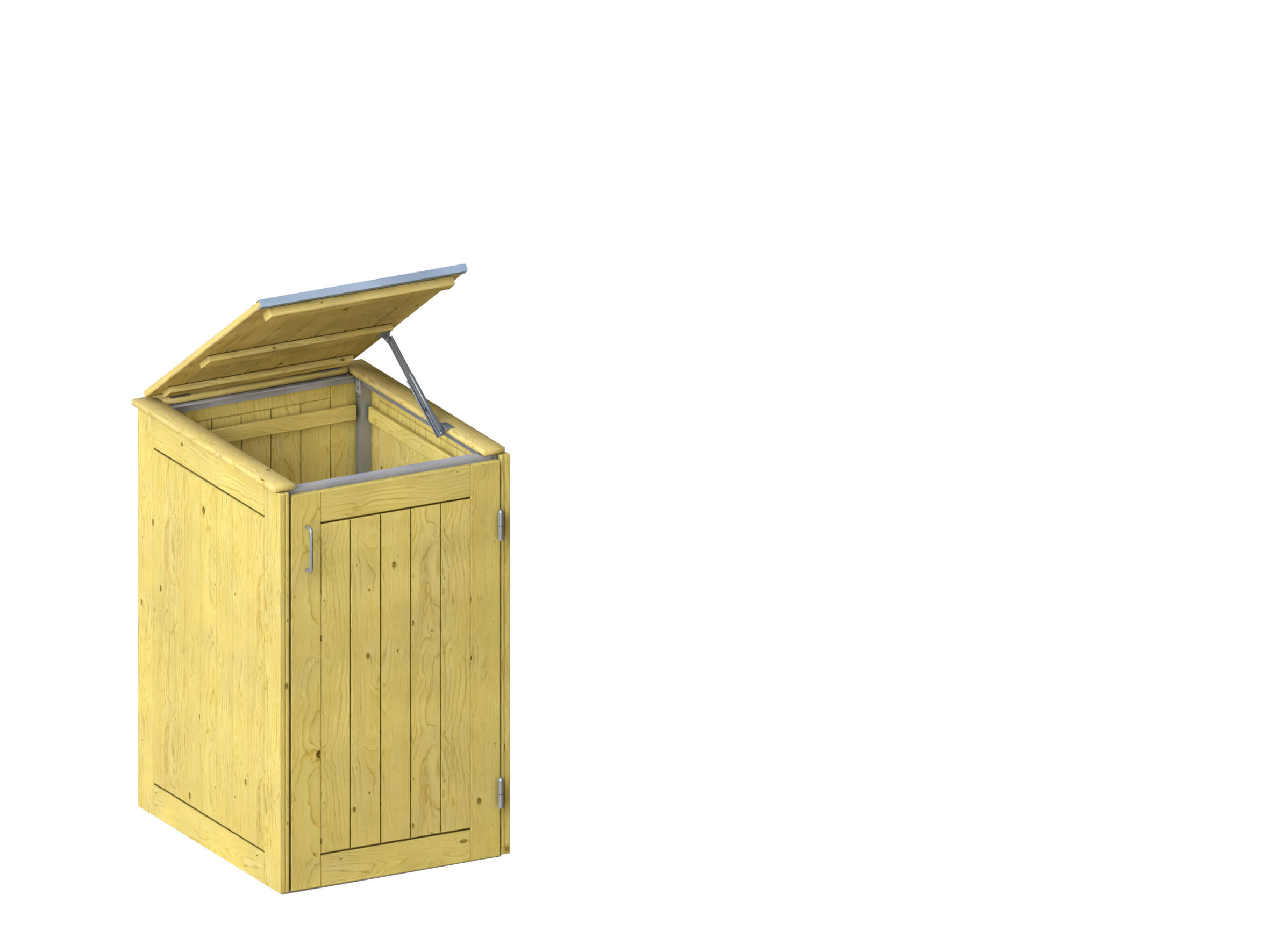 Holz Mülltonnenbox