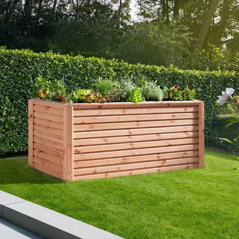 Hochbeet Rhombus 180x80x80 cm, kdi Lärchenton