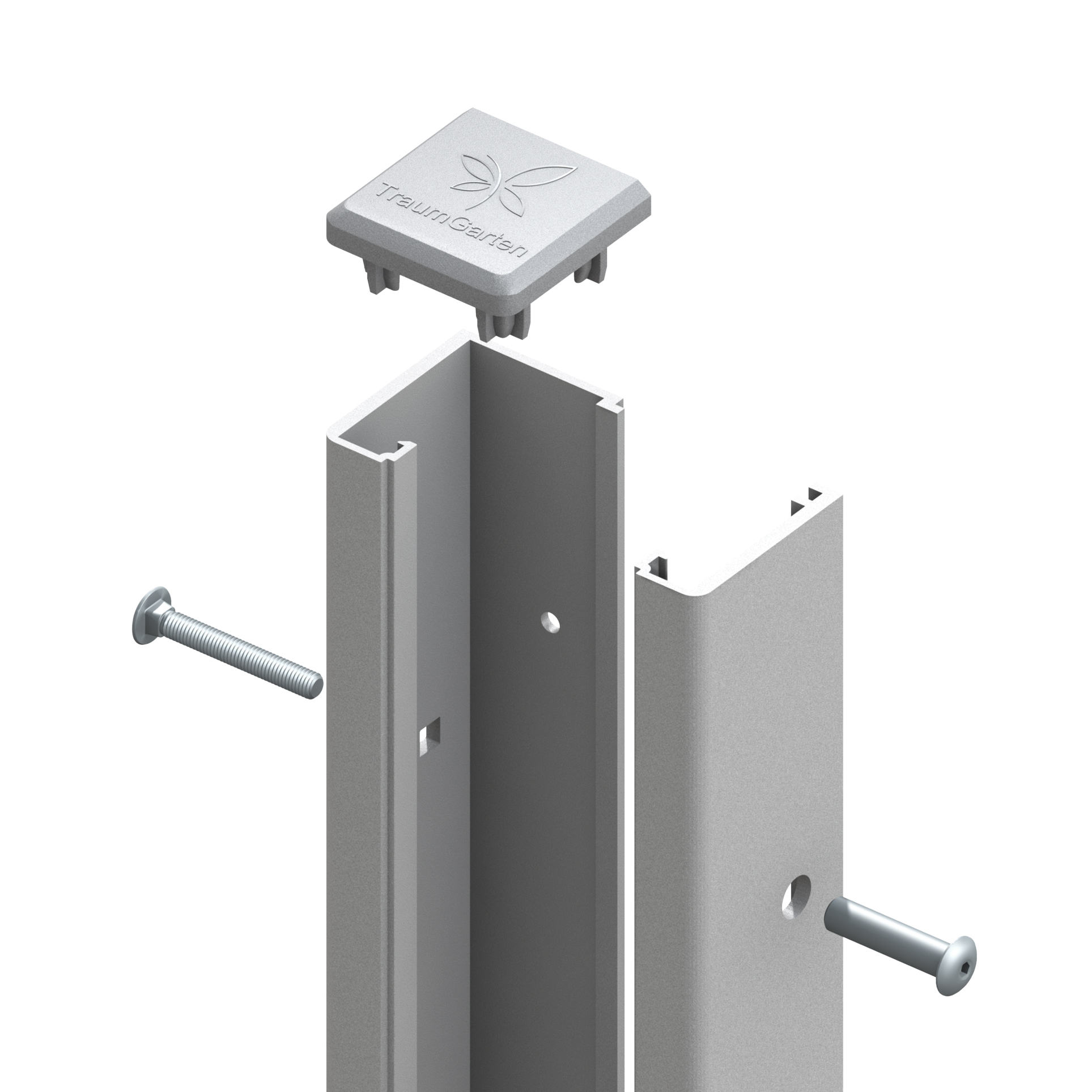 SYSTEM U-Klemmprofil silber