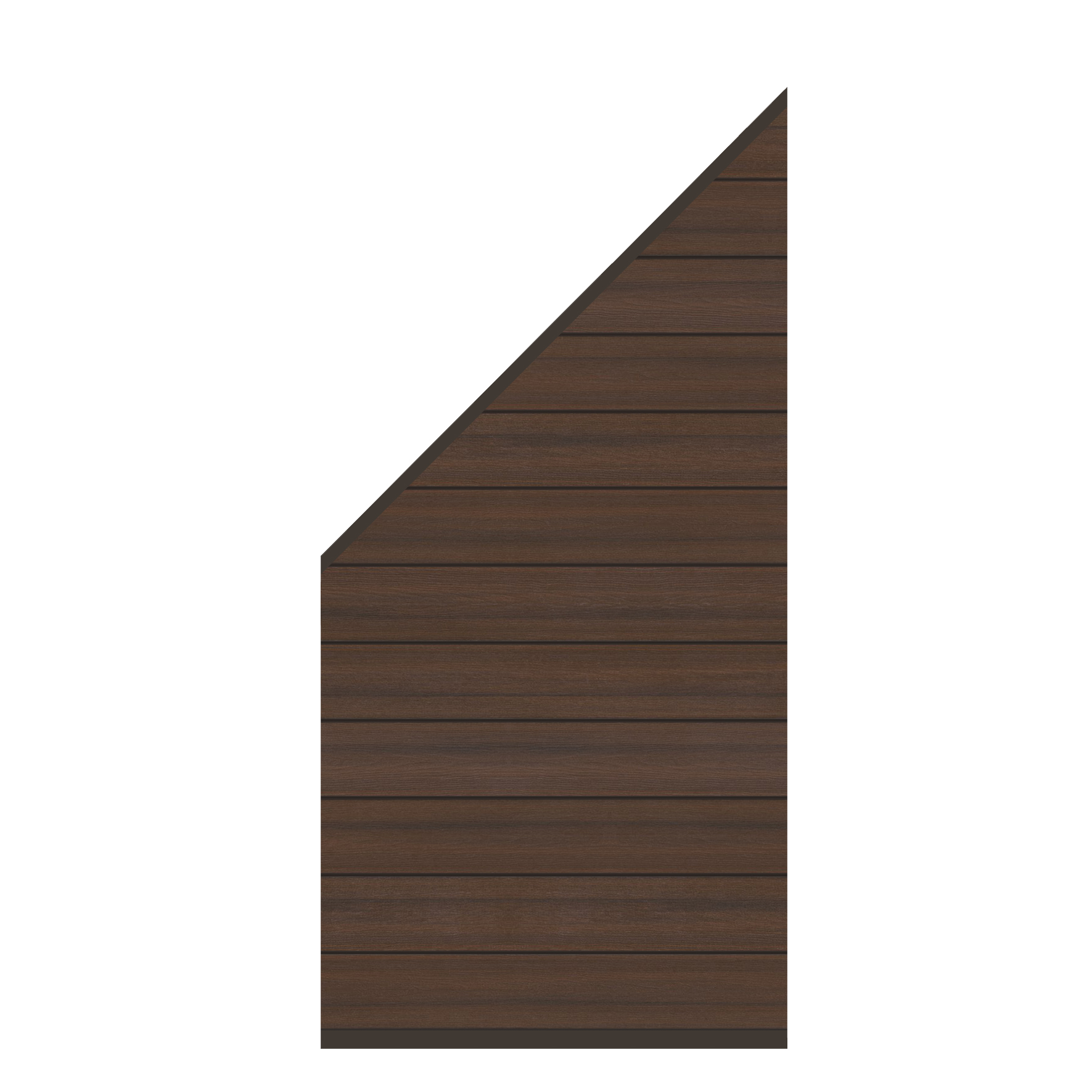 Sichtschutz SYSTEM WPC Platinum braun - Set