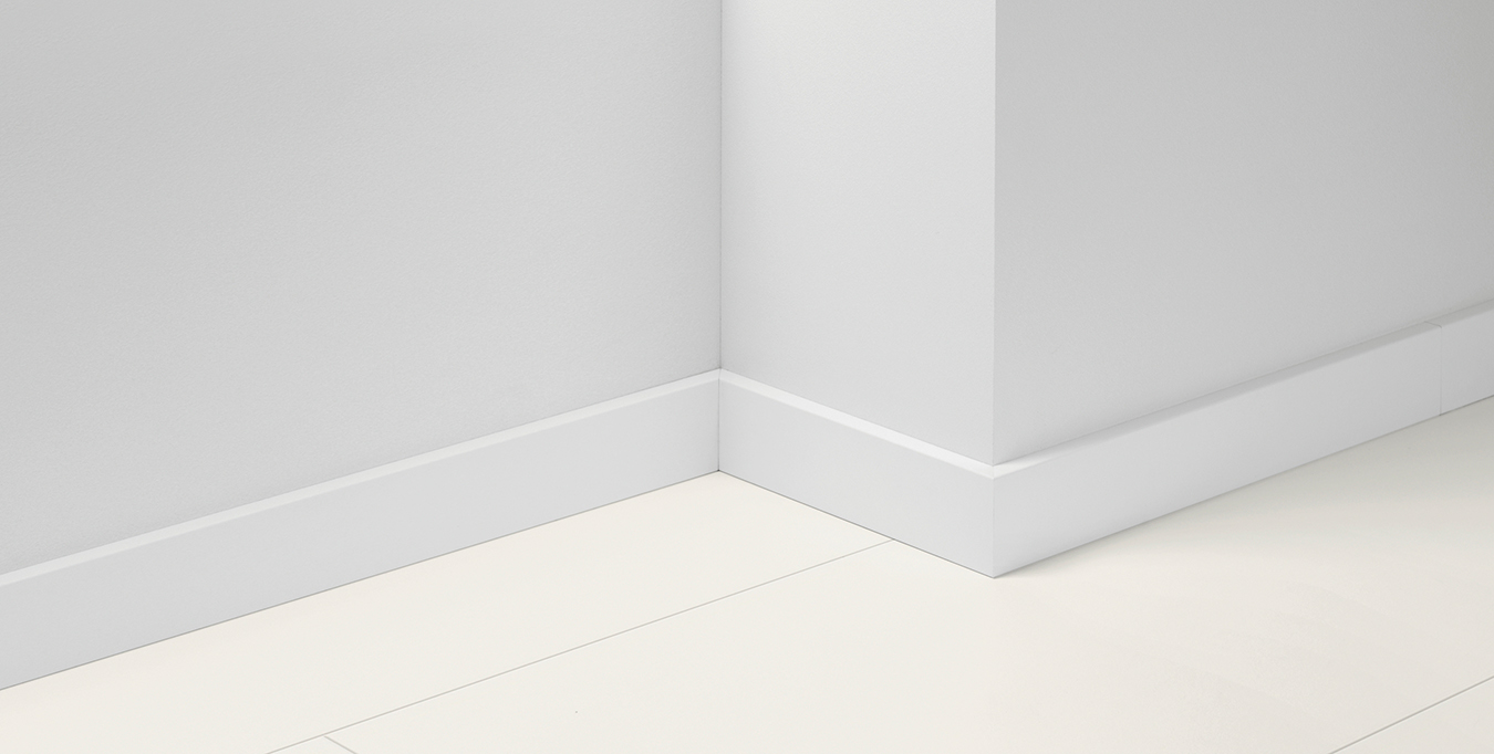 Sockelleiste SL18 Uni Weiss Dekor D001