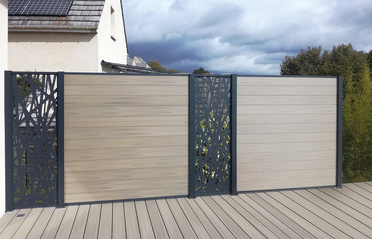 Sichtschutz BOSTON Dekor Elemente (vertikal)