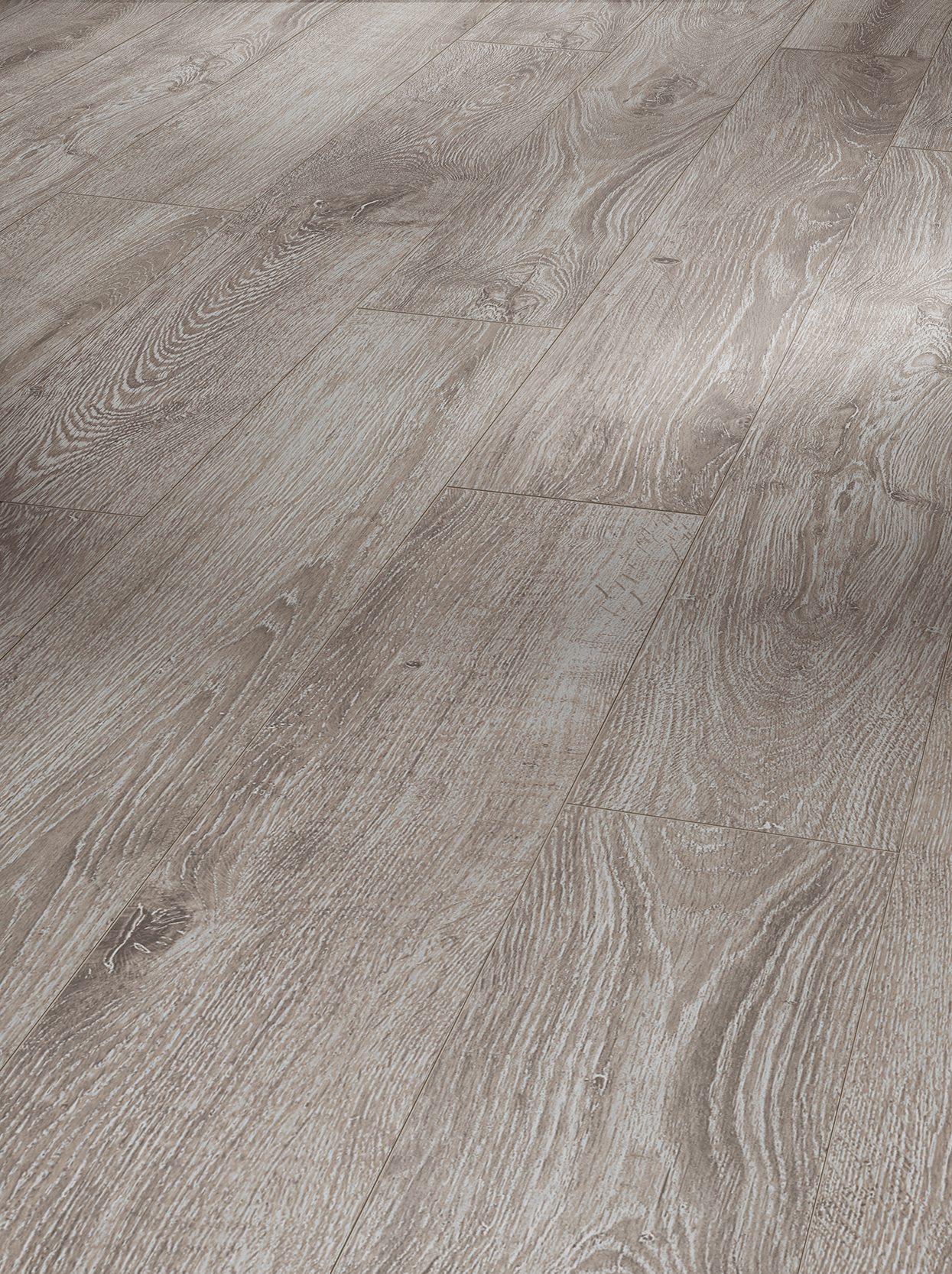 Laminat Basic 400 M4V Eiche Lichtgrau Seidenmatte Struktur Landhausdiele Minifase