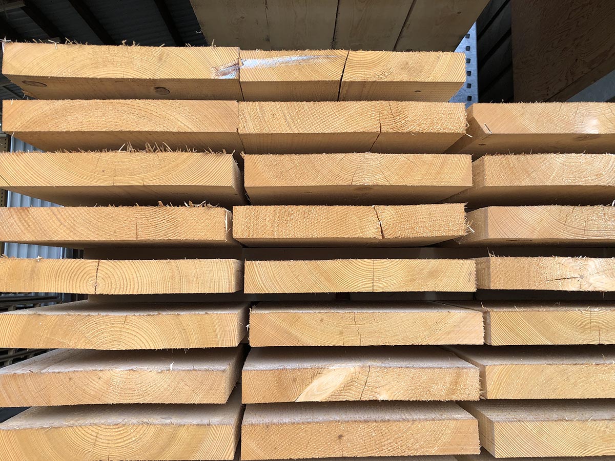 24mm Fichte/Tanne Bretter sägerau