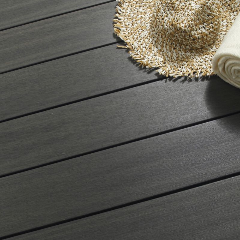 Fiberdeck WPC Terrassendiele Premium Dark grey 23x210mm massiv