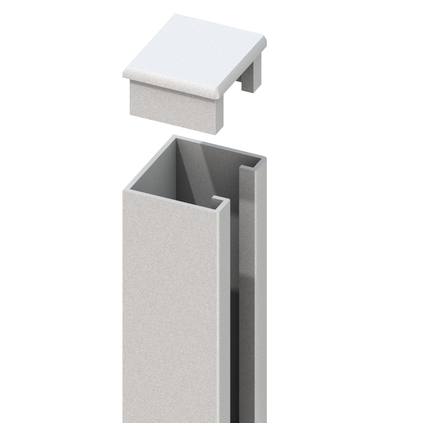 SYSTEM U-Montageprofil silber