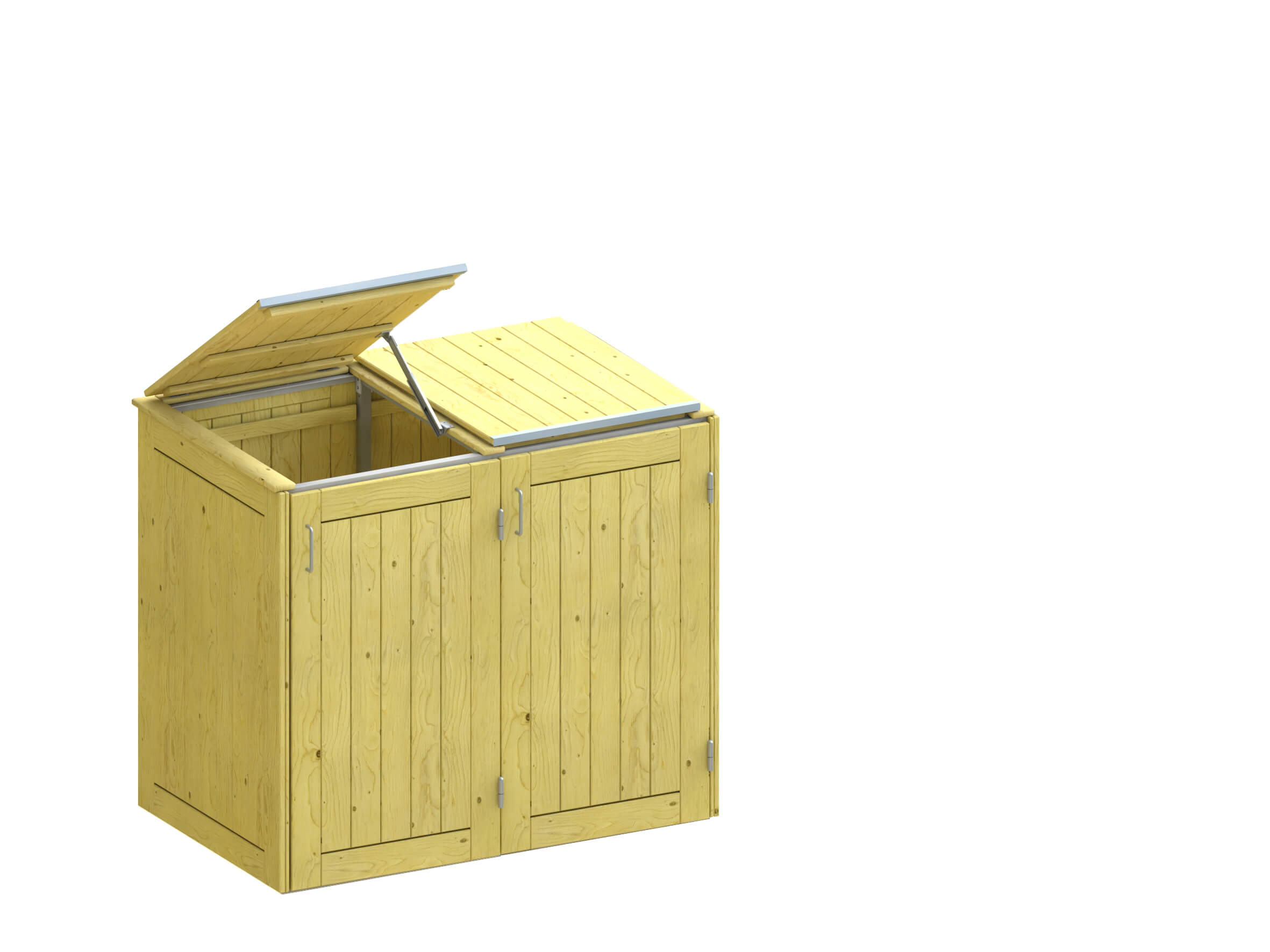 Mülltonnenbox 2er