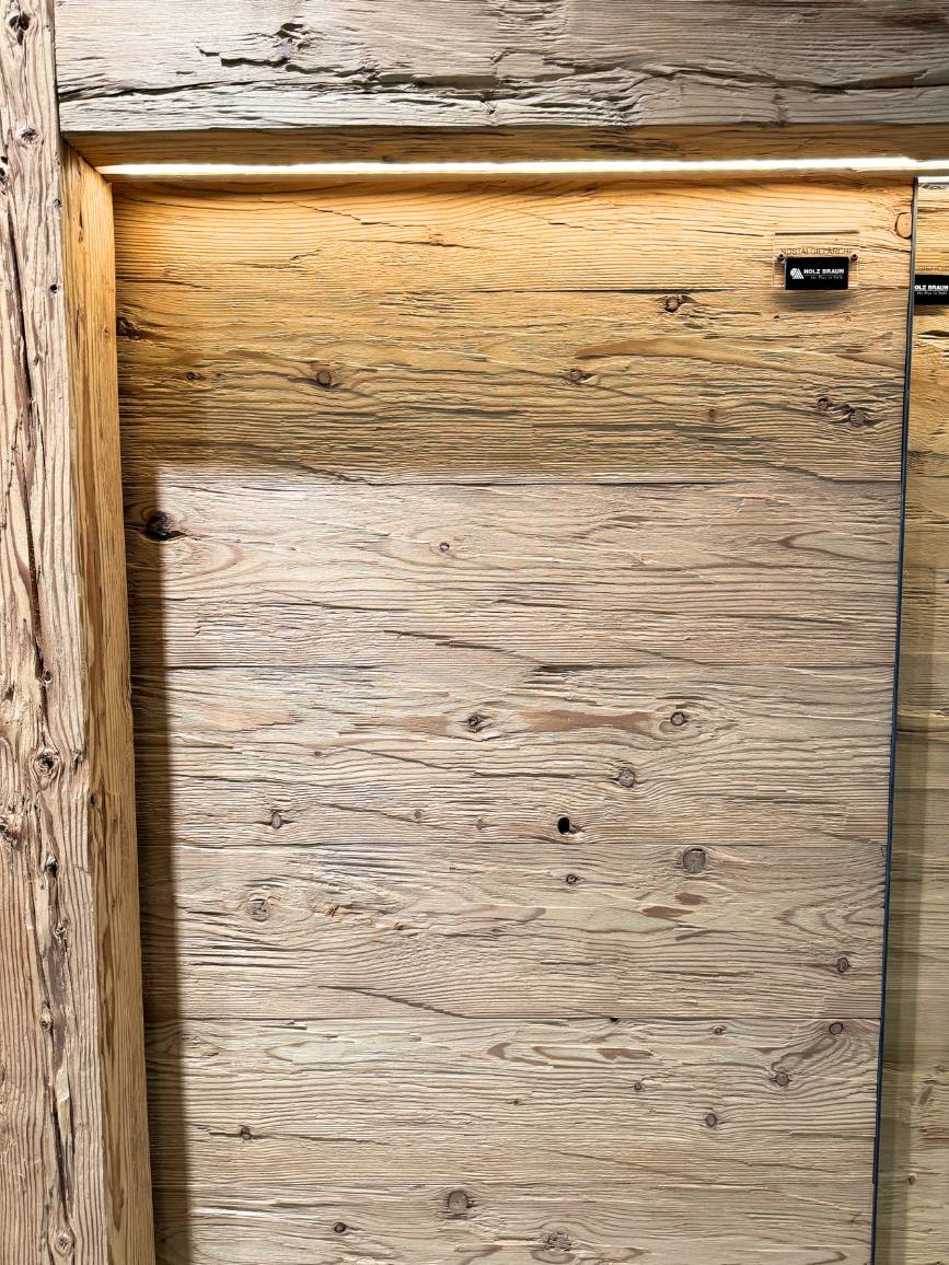 19x192 mm Nostalgielärche gedämpft Blockwandschalung