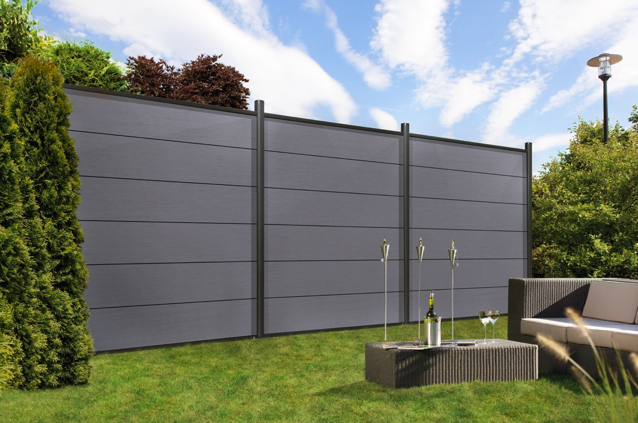 Sichtschutz SYSTEM WPC XL anthrazit