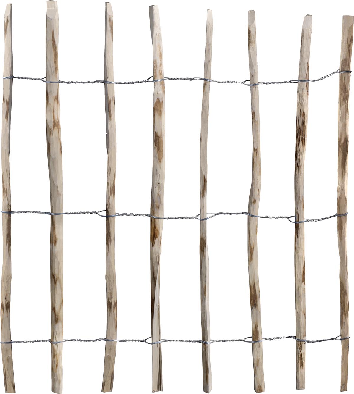 Rollzaun / Staketenzaun Haselnuss Staketenabstand ca. 7-8 cm