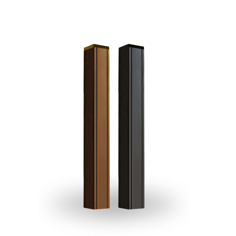 0600301023-72 Alu Pfosten fr Ibiza braun anthrazit