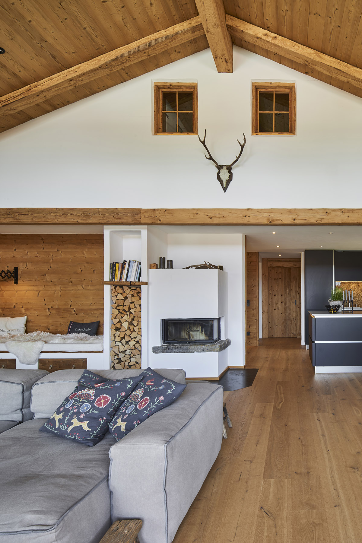 19x196mm Thermofichte gehackt / gebürstet (ca.224 cm)