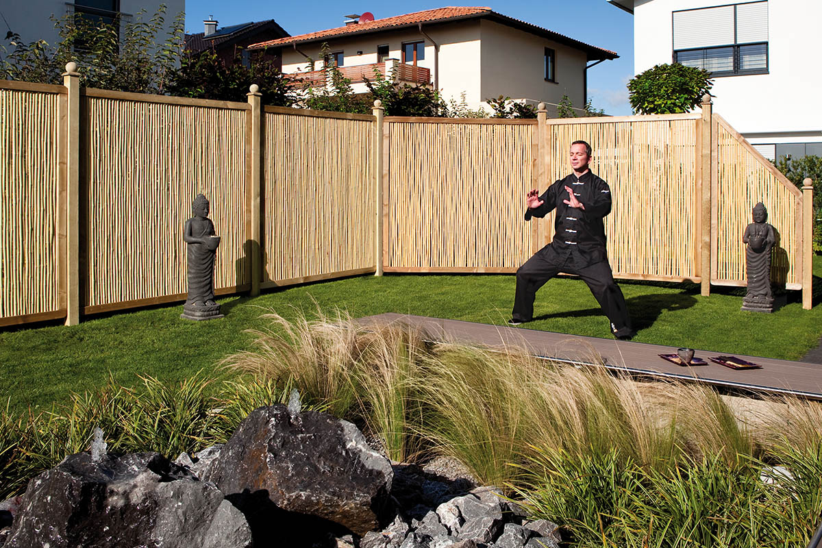 Sichtschutzzaun Bambus