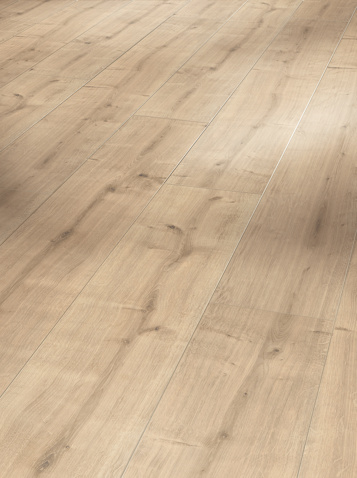 Laminat 1050 4V Eiche geschliffen Seidenmatte Struktur Landhausdiele gefast