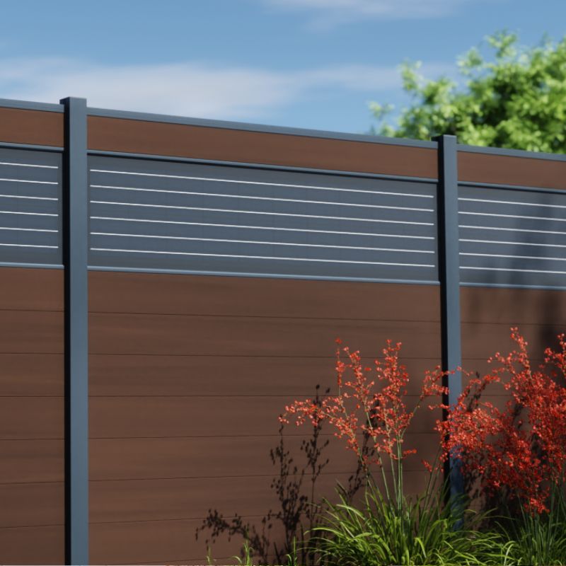 BOSTON WPC Zaunprofil Premium 160mm ipe 2