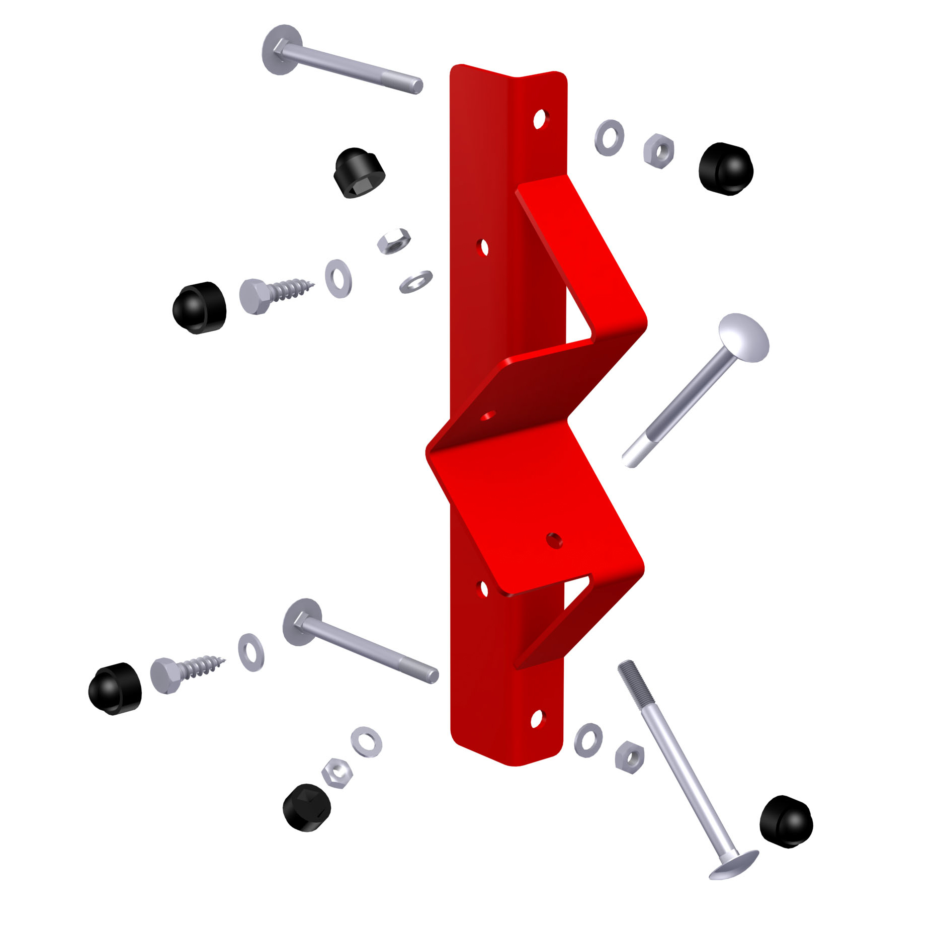 WINNETOO Schaukelbalken-Halter rot