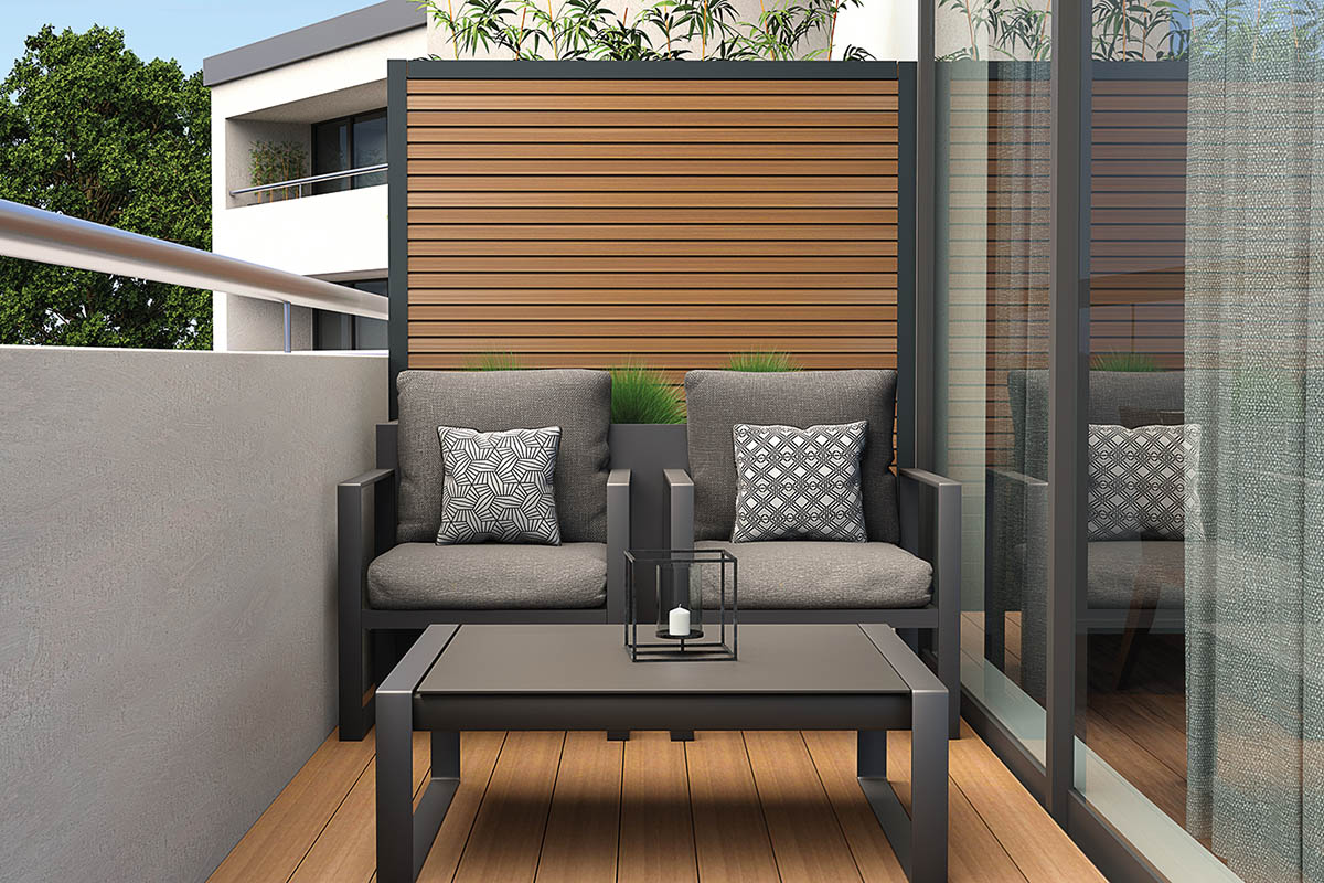 BOSTON WPC Zaunprofil Modern