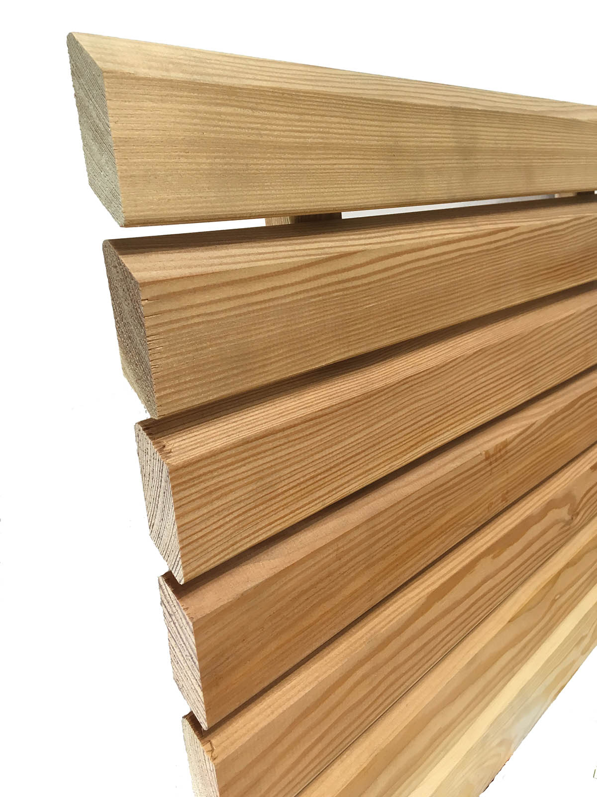 20 x 68mm Rhombusleiste Gebirgslärche 45° abgeschrägt