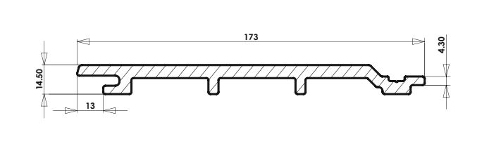 WEO ESSENTIAL Fassadenprofile WPC 15x173mm