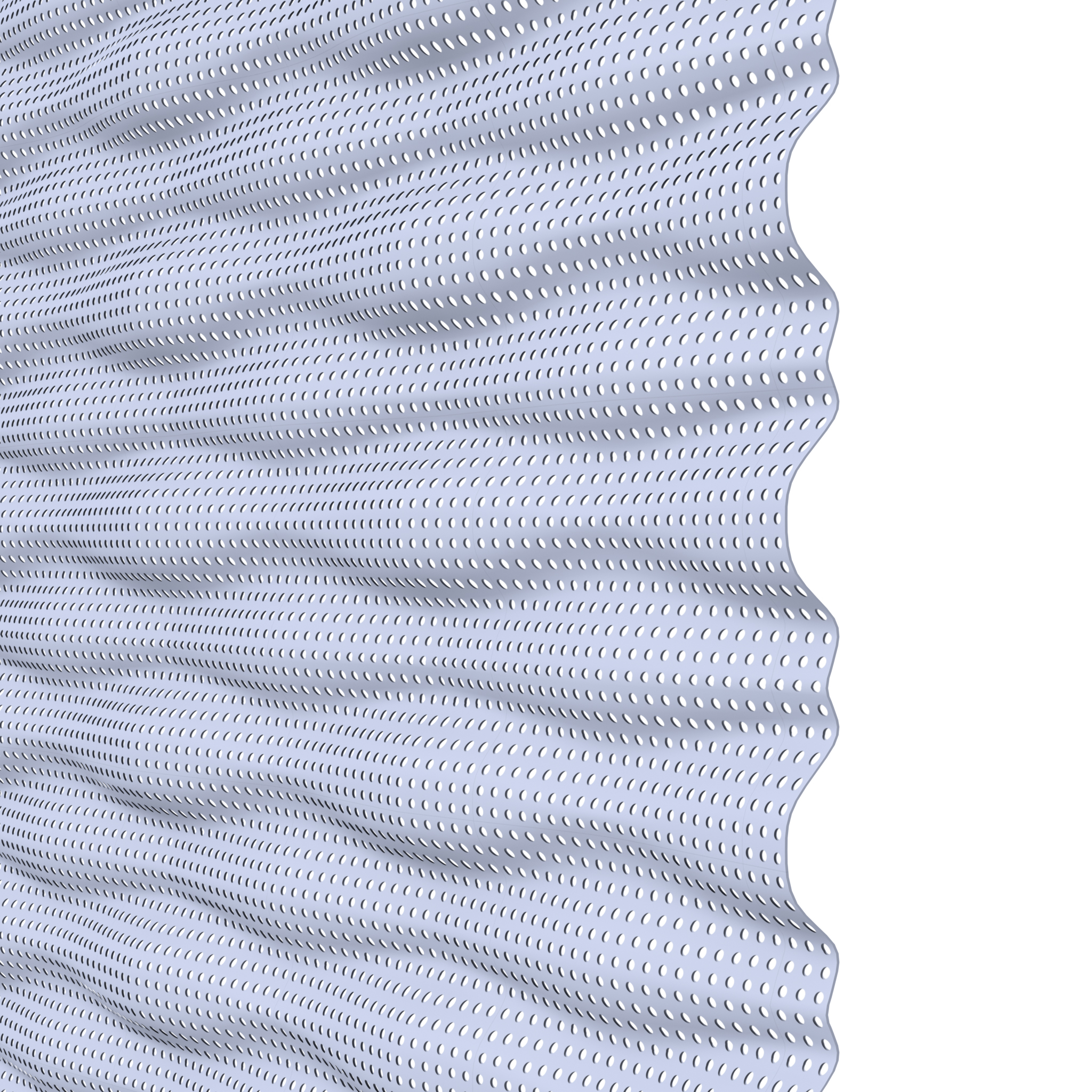 Designelement Sichtschutz Wellengitter