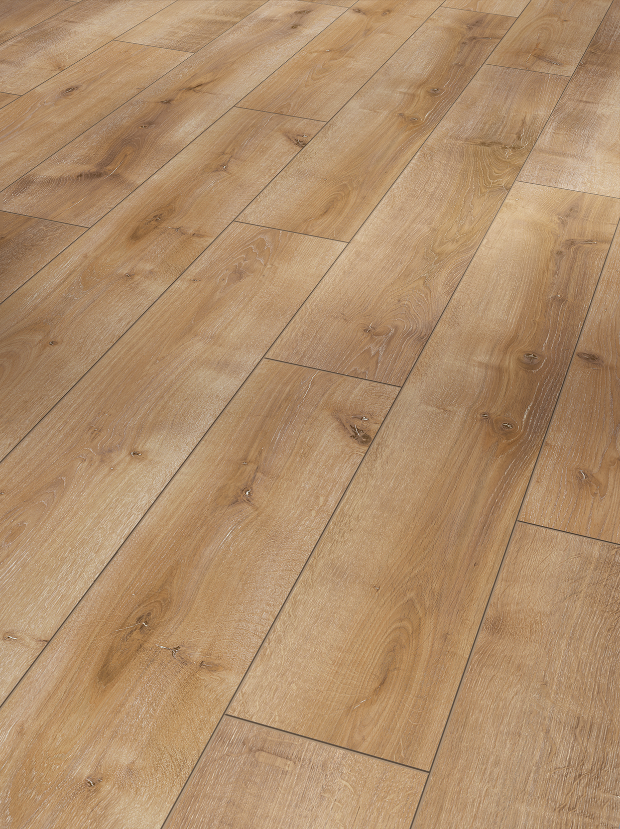Laminat 1050 4V Eiche Monterey leicht geweißt Seidenmatte Struktur Landhausdiele gefast