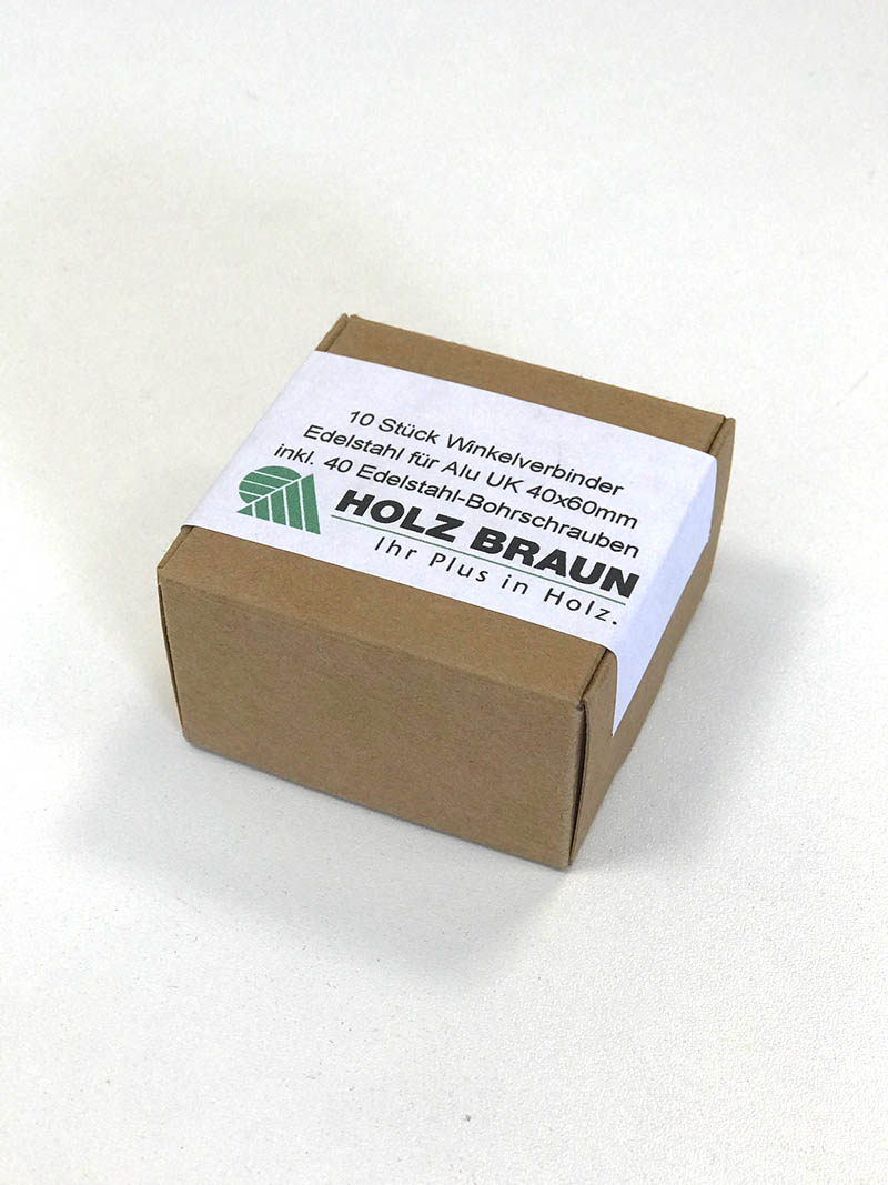 Winkelverbinder für Alu UK 40x60mm