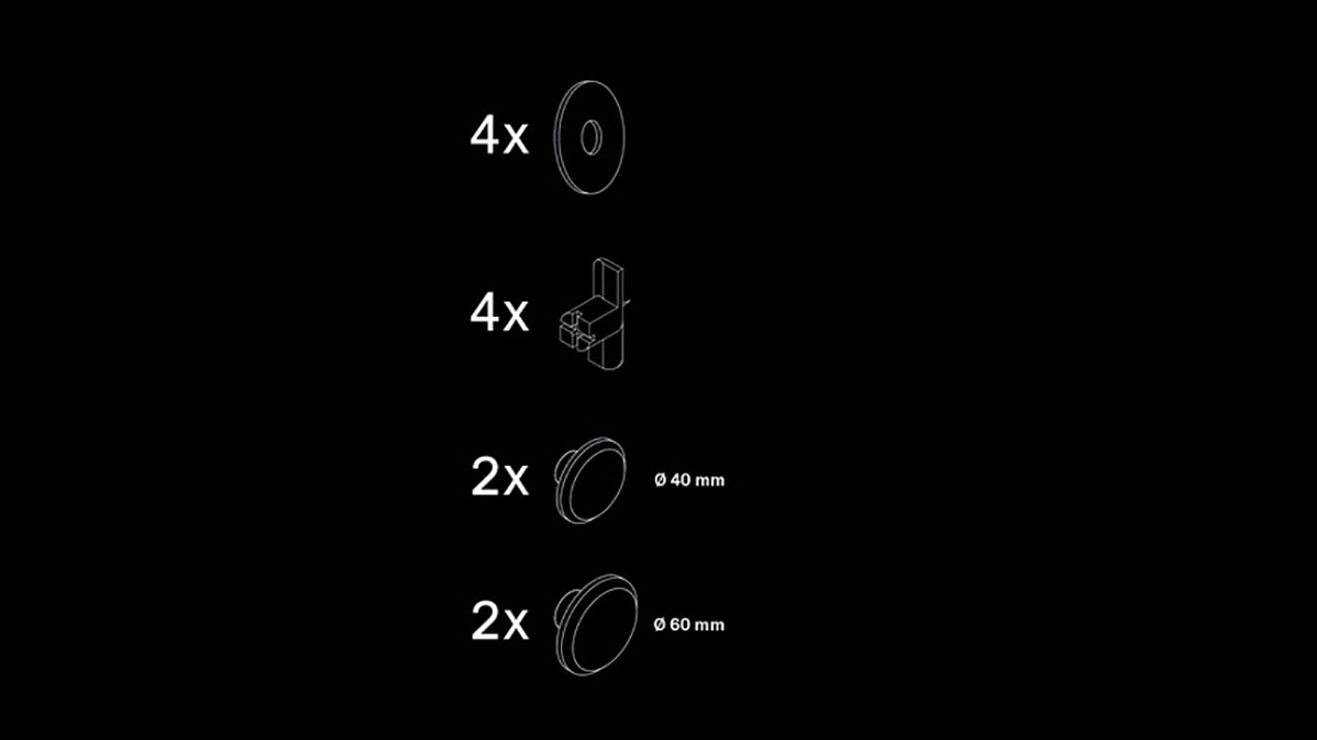 ter Hürne Living Wall Holzknopf Set Liv natur