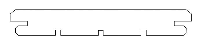 Profil Terrassendielen Afrikulu 21x145mm