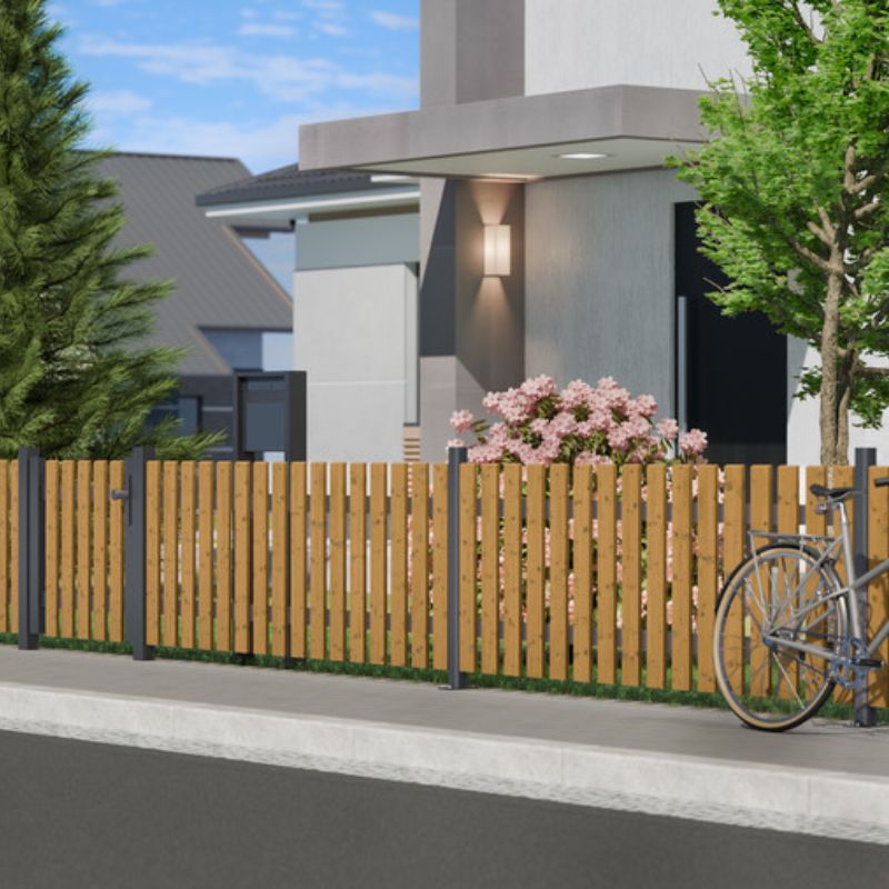 KIBU Therm Holz Gartenzaun